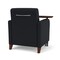 Lesro Siena Lounge Reception Guest Chair W/ Swivel Tablet, 27 in W 29.5 in L 32.5 in H SN1101 - alternate 3